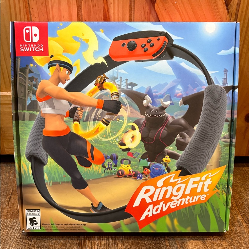 Nintendo Switch - Ring Fit Adventure: Complete with Game, Hoop, and Leg Strap